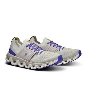 On Cloudswift 3 White Blueberry Purple Casual Running Shoes Size 10 Women